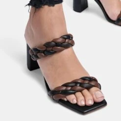 PAILY HEELS BLACK ESPRESSO STELLA - Re:vita(Paily Heels Black Espresso Stella Resale) -Dolce Vita PAILY BLACK ESPRESSO ON FOOT 2 d6937e80 0c42 4616 95f4 d78068f63d0e