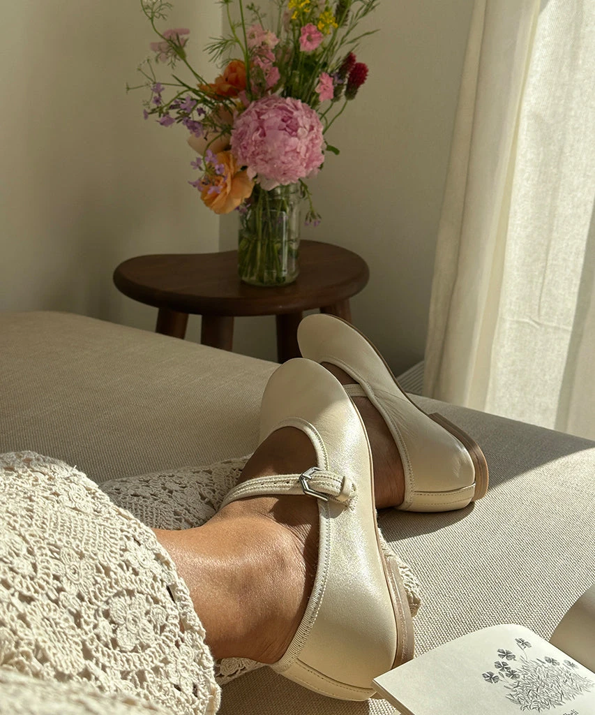 ROSLYN BALLET FLATS CREME LEATHER(Roslyn Ballet Flats Creme Leather) 11 ROSLYN BALLET FLATS CREME LEATHER(Roslyn Ballet Flats Creme Leather) - Image 11
