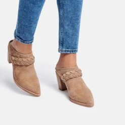 SERLA MULES TRUFFLE SUEDE - Re:vita(Serla Mules Truffle Suede Resale) -Dolce Vita SERLA TRUFFLE ON FOOT 1 9c245ed3 9d5c 4e2e 9d47 d8af58d586bc
