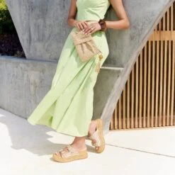 WIXIE SANDALS GOLD MULTI BEADS(Wixie Sandals Gold Multi Beads) -Dolce Vita WIXIE GOLD MULTI BEADS LORENA NATURAL RAFFIA 1