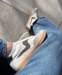 NOTICE SNEAKERS WHITE GREY LEATHER(Notice Sneakers White Grey Leather) 22 NOTICE SNEAKERS WHITE GREY LEATHER(Notice Sneakers White Grey Leather) -Dolce Vita ac