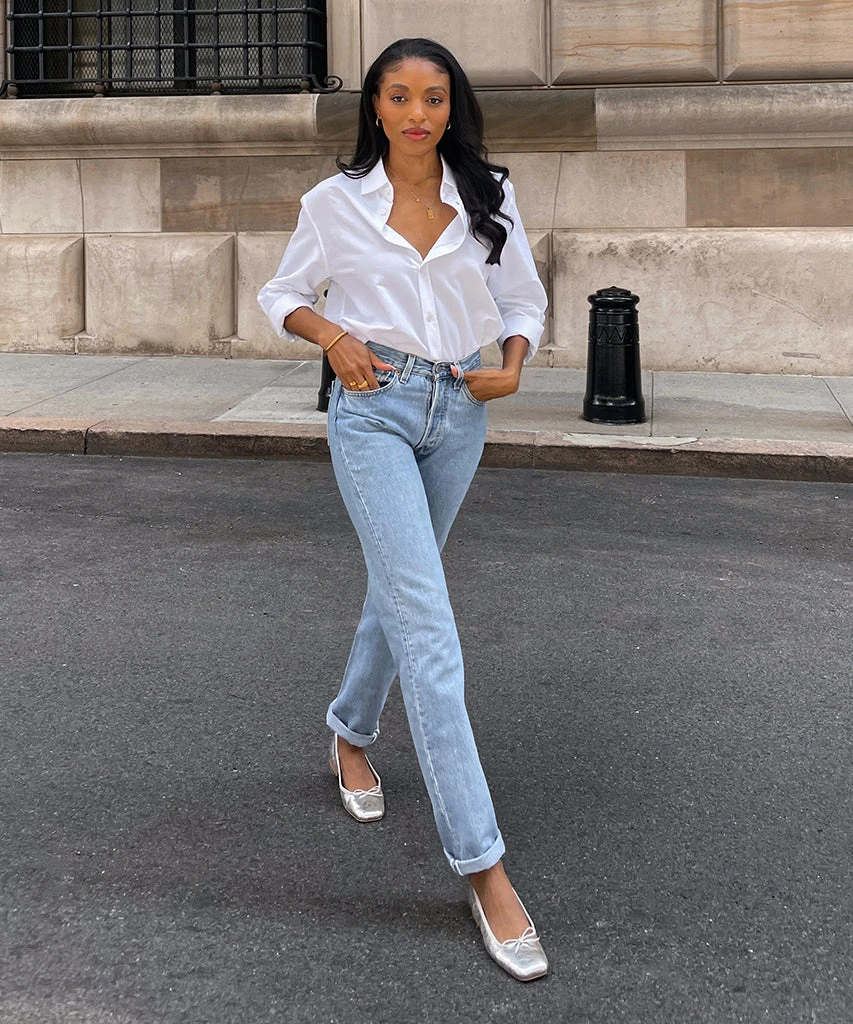 ANISA BALLET FLATS SILVER DISTRESSED LEATHER - Re:vita(Anisa Ballet Flats Silver Distressed Leather Resale) 2 ANISA BALLET FLATS SILVER DISTRESSED LEATHER - Re:vita(Anisa Ballet Flats Silver Distressed Leather Resale) - Image 2