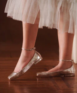 Dolce Vita ASHYA BALLET FLATS SILVER DISTRESSED LEATHER(Ashya Ballet Flats Silver Distressed Leather) -Dolce Vita sa1 55997a38 f0ff 4d2c 97db 7896decfa91e